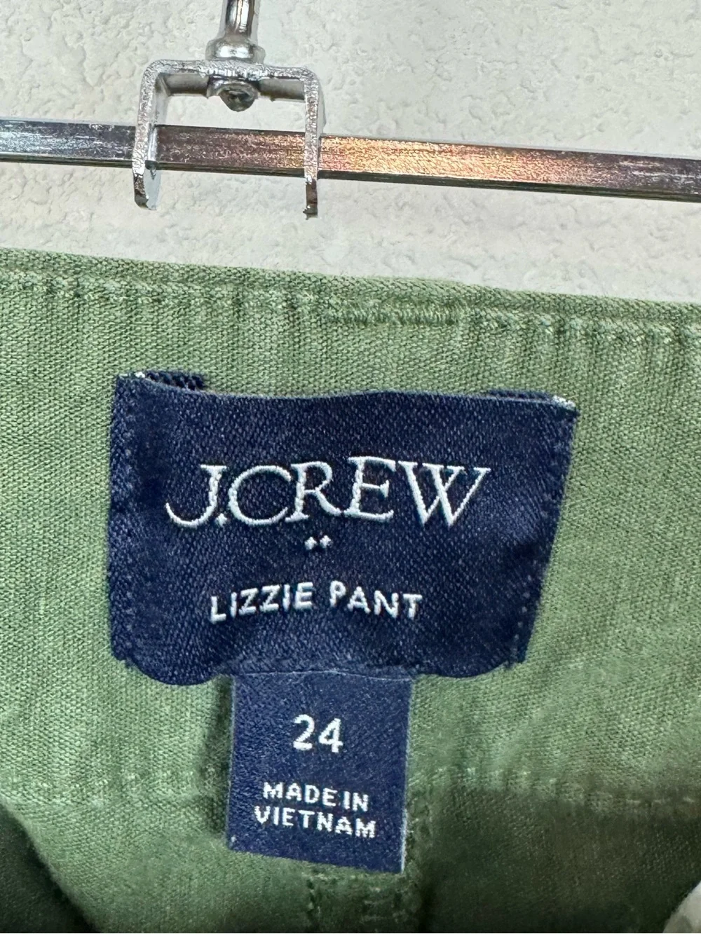 J Crew factory Lizzy Olive Green Wide-Leg Pants 24